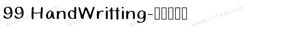 99 HandWritting字体转换